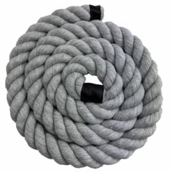 light grey acrylic cotton 3 strand rope 1