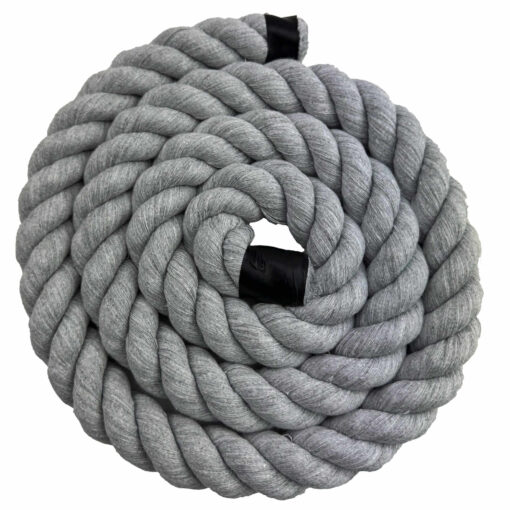 light grey acrylic cotton 3 strand rope 1