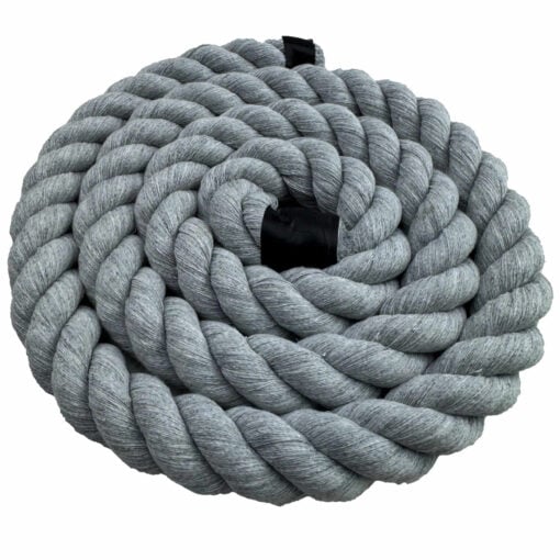 light grey acrylic cotton 3 strand rope 2