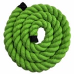 24mm Lime Green Acrylic Cotton 3 Strand Rope - By The Metre