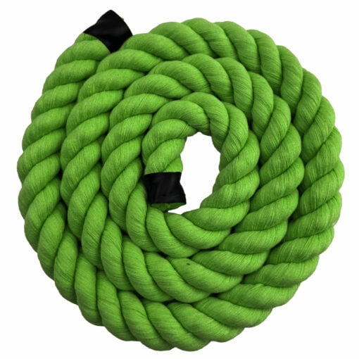 lime green acrylic cotton 3 strand rope 1
