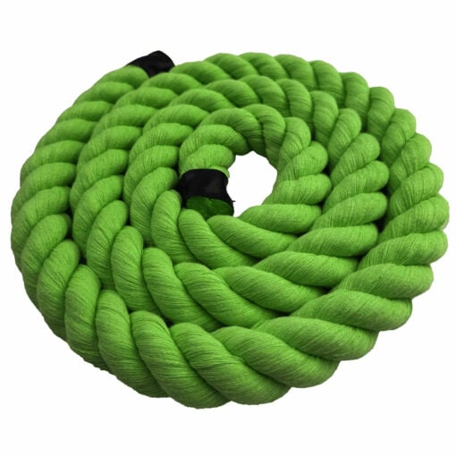 lime green acrylic cotton 3 strand rope 2
