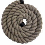 24mm Mud Acrylic Cotton 3 Strand Rope - By The Metre