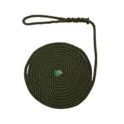olive polyester mooring rope 1