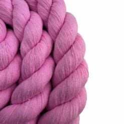 pink acrylic cotton 3 strand rope 3