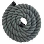 28mm Slate Grey Acrylic Cotton 3 Strand Rope - By The Metre