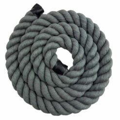 slate grey acrylic cotton 3 strand rope 1