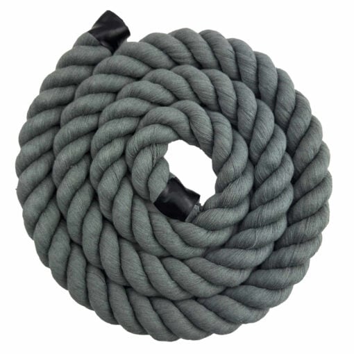 slate grey acrylic cotton 3 strand rope 1