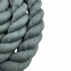 slate grey acrylic cotton 3 strand rope 3