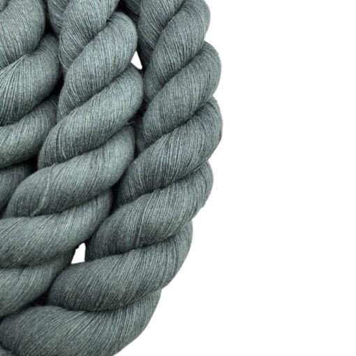 slate grey acrylic cotton 3 strand rope 3