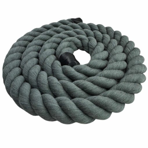 slate grey acrylic cotton 3 strand rope 5