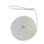 10mm White Polyester Mooring Ropes 8 Inch Soft Eye x 20 Metres