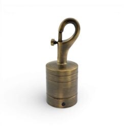 28mm antique brass trigger hook rope fitting 3