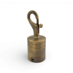 32mm antique brass trigger hook rope fitting 1