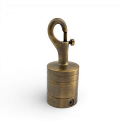 36mm antique brass trigger hook rope fitting 2
