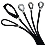 Black Double Braided Polyester Mooring Warps