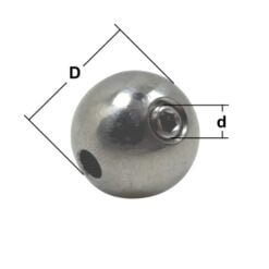 3mm stainless steel threaded ball terminals 1