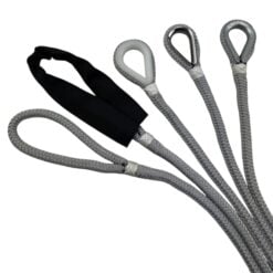 grey double braided polyester mooring wraps 3