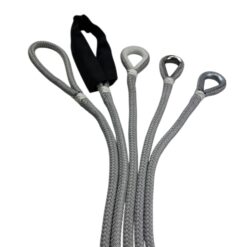 grey double braided polyester mooring wraps 4