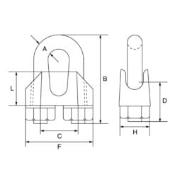 stainless steel wire rope grip 1