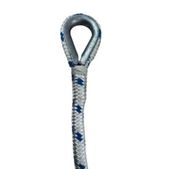 white blue double braided polyester mooring wraps 1