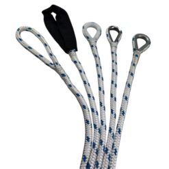 white blue double braided polyester mooring wraps 4