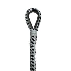 white with black fleck double braided polyester mooring wraps 2