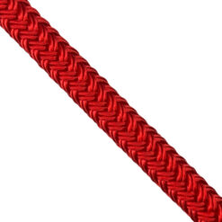 2 x 8mm red double braid polyester mooring warps x 6 metres stainless thimble 4