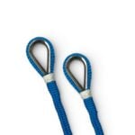 2 x 16mm Royal Blue Double Braid Polyester Mooring Warps x 6 Metres Stainless Thimble