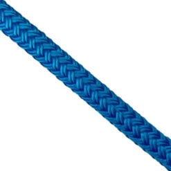 2 x 8mm royal blue double braid polyester mooring warps x 6 metres stainless thimble 4