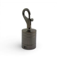 24mm gun metal black trigger hook rope fitting 1