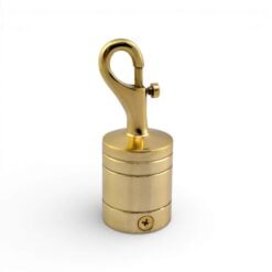 28mm polished brass trigger hook rope fitting 2