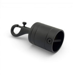 32mm powder coated black trigger hook and eye plate rope fittings 4