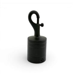 32mm powder coated black trigger hook rope fitting 2