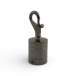 36mm gun metal black trigger hook rope fitting 1