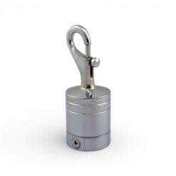 36mm polished chrome trigger hook rope fitting 1