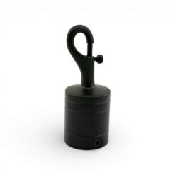 36mm powder coated black trigger hook rope fitting 2