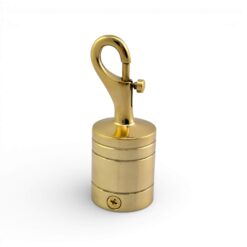 40mm polished brass trigger hook rope fitting 1