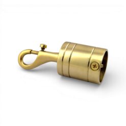 40mm polished brass trigger hook rope fitting 4