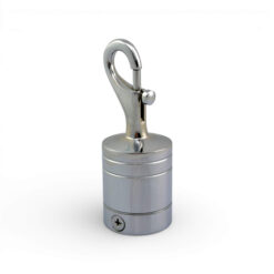 40mm polished chrome trigger hook rope fitting 1
