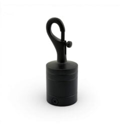 40mm powder coated black trigger hook rope fitting 1