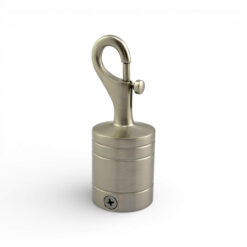 40mm satin nickel trigger hook and eye plate rope fittings 3