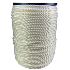 6mm white polyester rope 500 metre reel 2