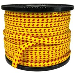 10mm yellow red safety floating buoy line rope 50 metre reel 1