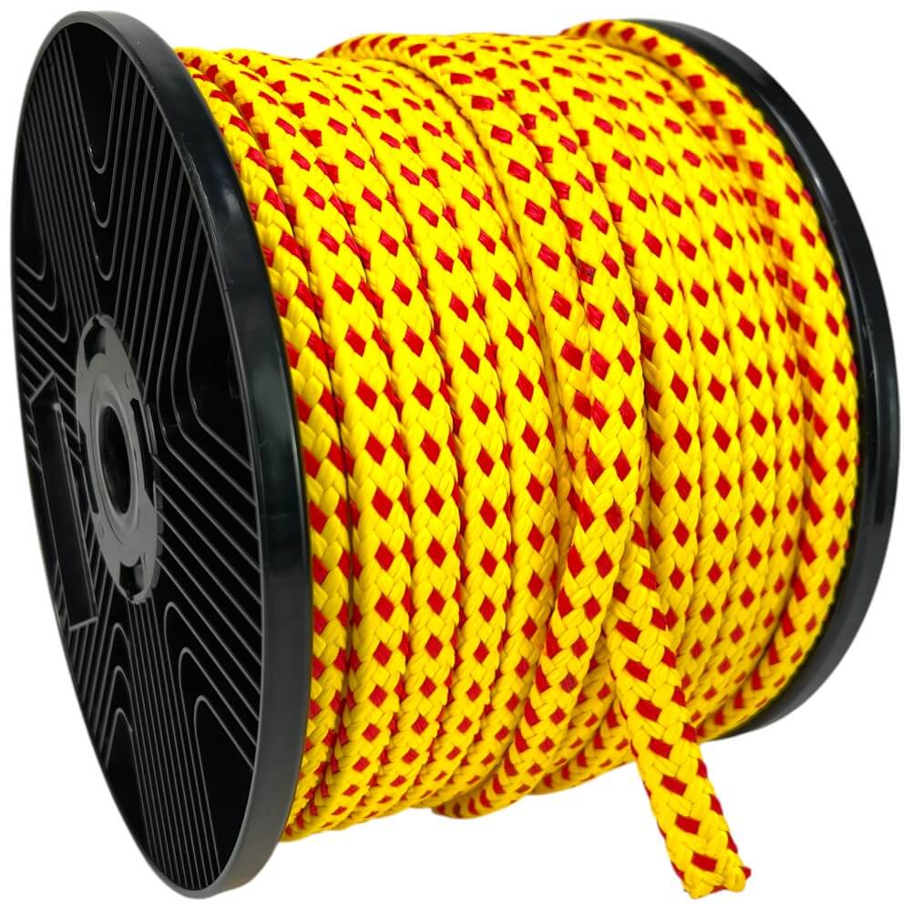 10mm yellow red safety floating buoy line rope 50 metre reel 3