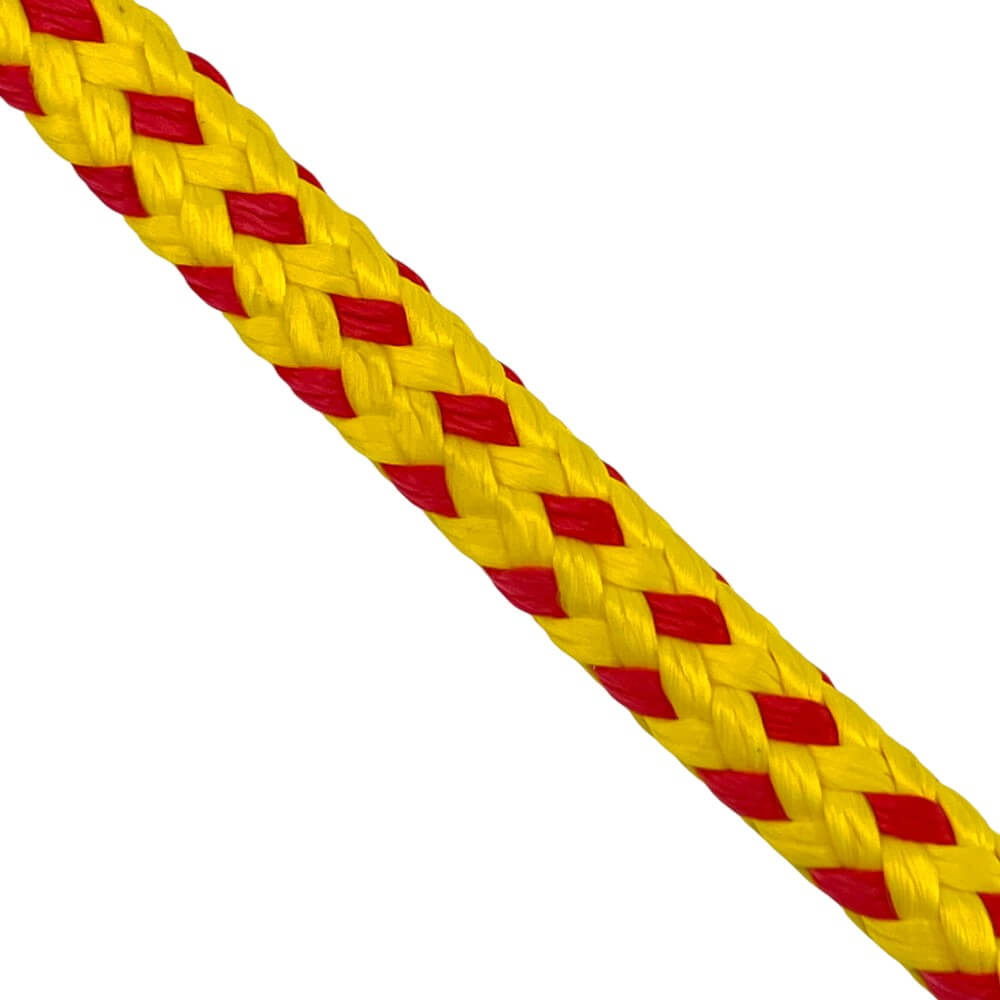 10mm yellow red safety floating buoy line rope 50 metre reel 4