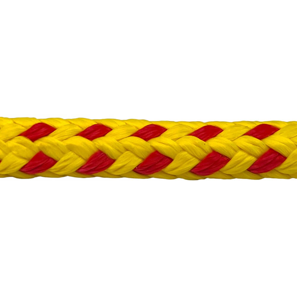 10mm yellow red safety floating buoy line rope 50 metre reel 5