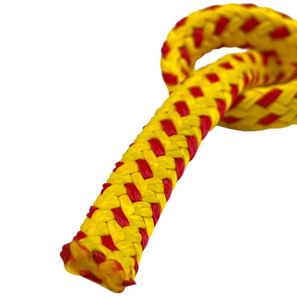 10mm yellow red safety floating buoy line rope 50 metre reel 7
