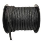 12mm Black Double Braid Polyester Rope 50 Metre Reel Discount Marine