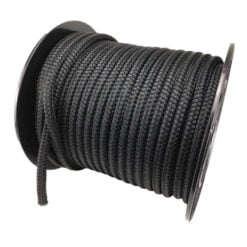 12mm black double braid polyester rope 50 metre reel discount marine 3